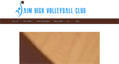 Desktop Screenshot of aimhighvolleyball.com
