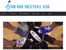 Tablet Screenshot of aimhighvolleyball.com
